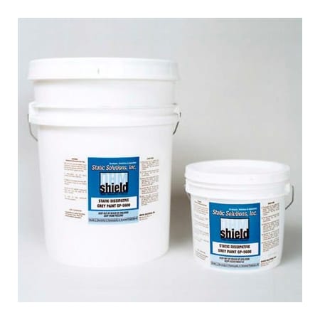 Static Solutions Inc Static Solutions Urethane Enhanced Conductive Paint, Battleship Gray Gallon Bottle 4/Case - GP-5600